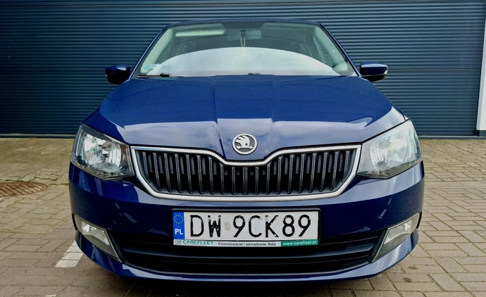 Skoda Fabia cena 33900 przebieg: 123600, rok produkcji 2018 z Szlichtyngowa małe 92